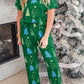 Green Christmas Tree Pajama Set