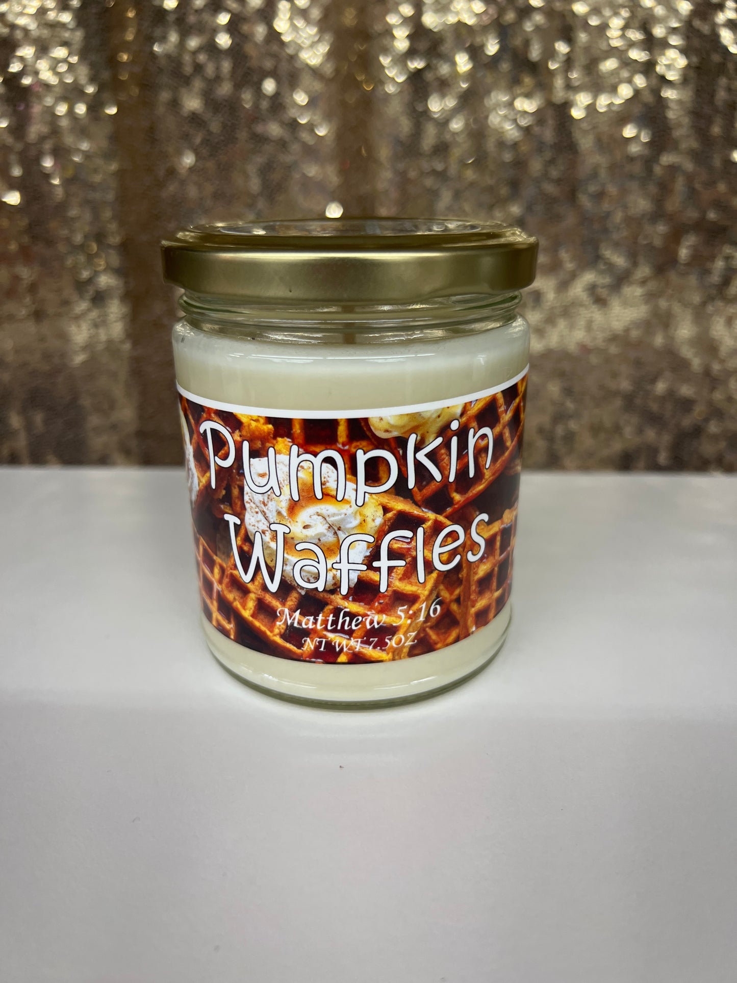 Overbrook Farm 7.5 oz. Candle-Pumpkin Waffles