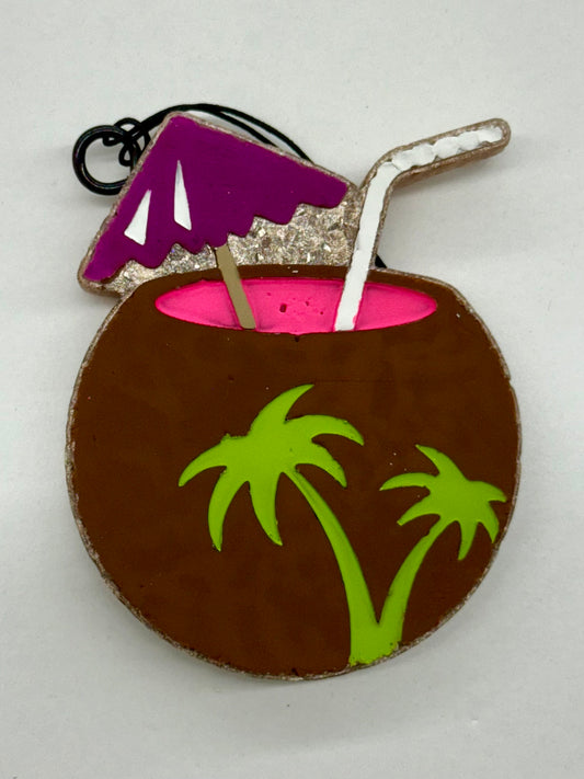 Tropical Drink Car Freshie - Bow Ties & Bourbon