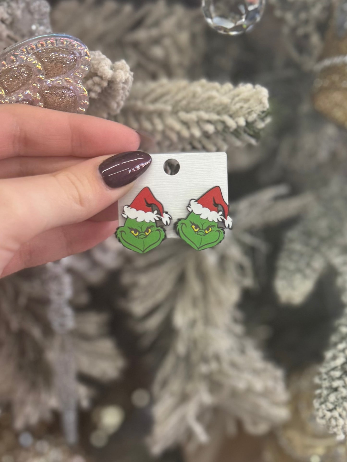 Grinch Stud Earrings