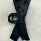 Black Silk Ribbon Bow Claw Hairclip