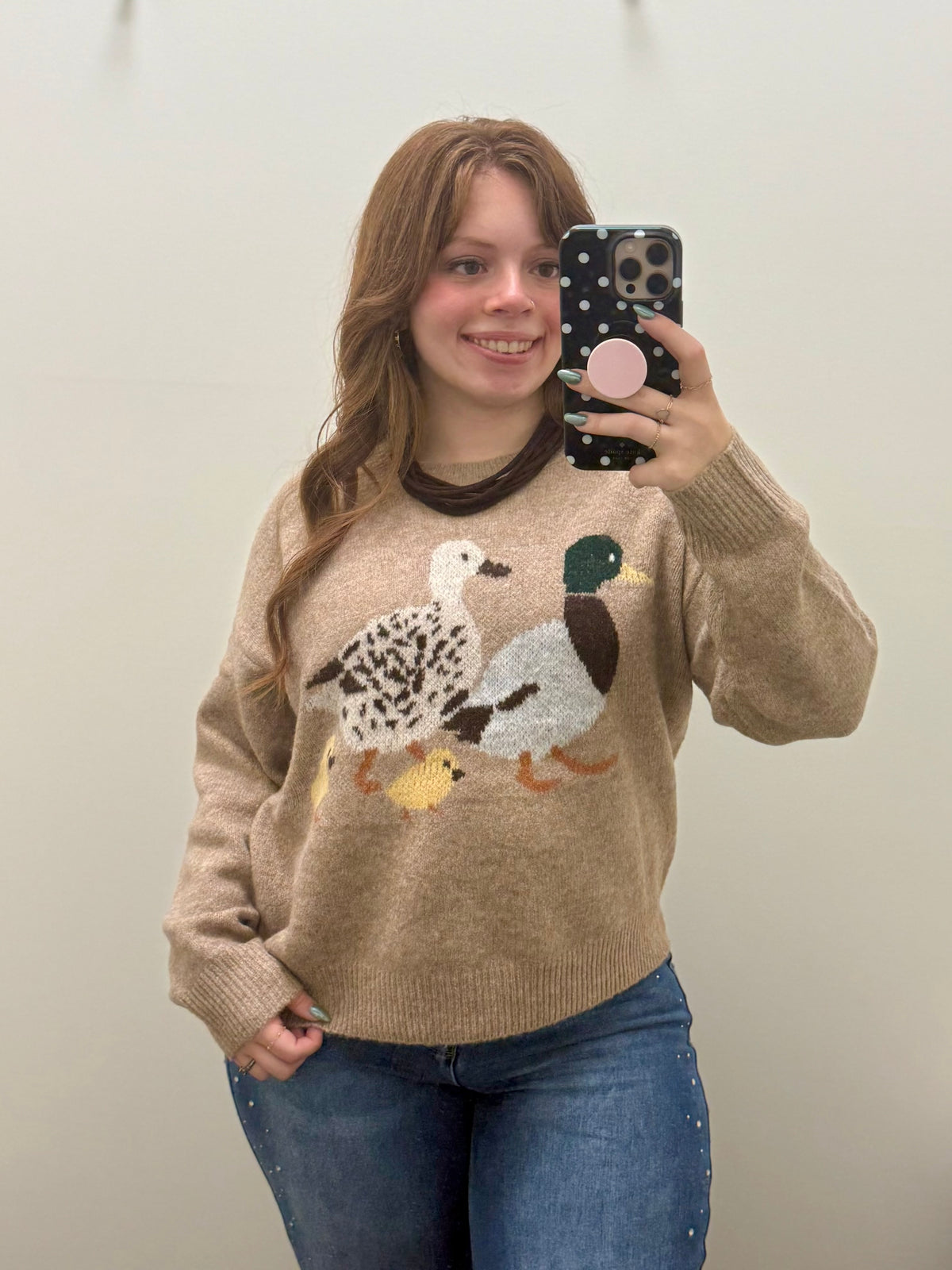 Mocha Duck Sweater