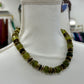 Green & Brown Beaded Shell Necklace