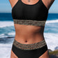 Black Leopard Mesh Bikini