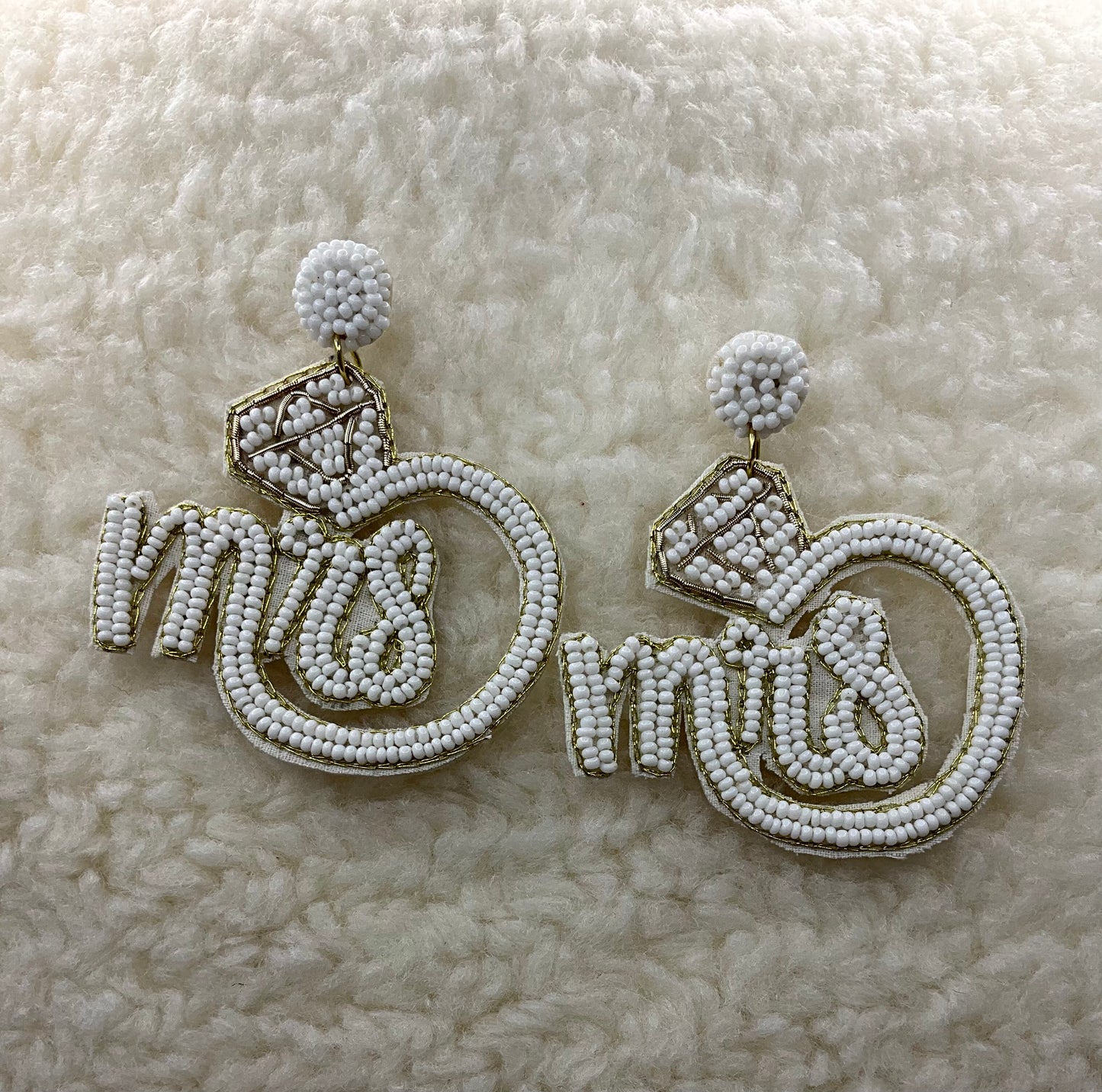 "Mrs." Bridal Earrings