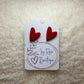 Red Heart Stud Earrings