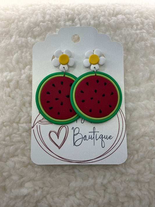 Watermelon Dangle Earrings