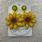 Sunflower Seed Bead earrings