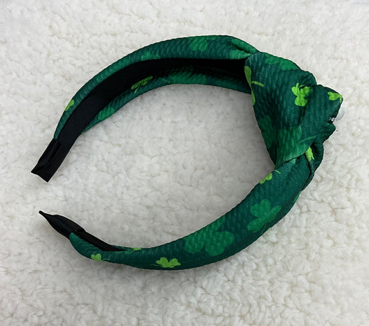 Green Shamrock Headband