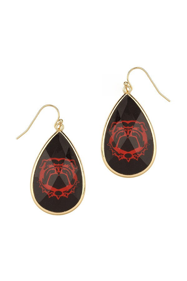 Game Day College Football Hexagon Earrings