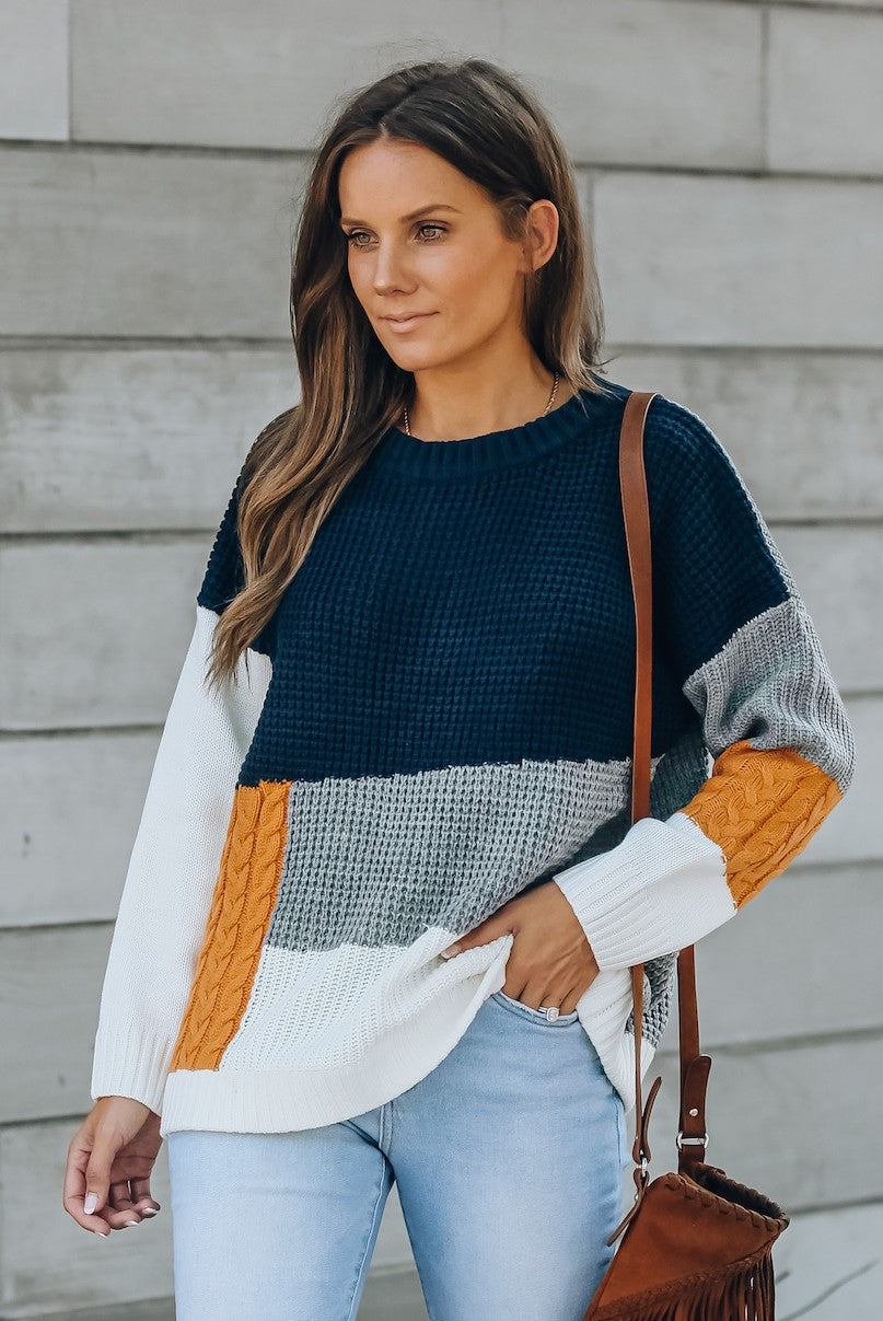 Multi Colorblock Sweater