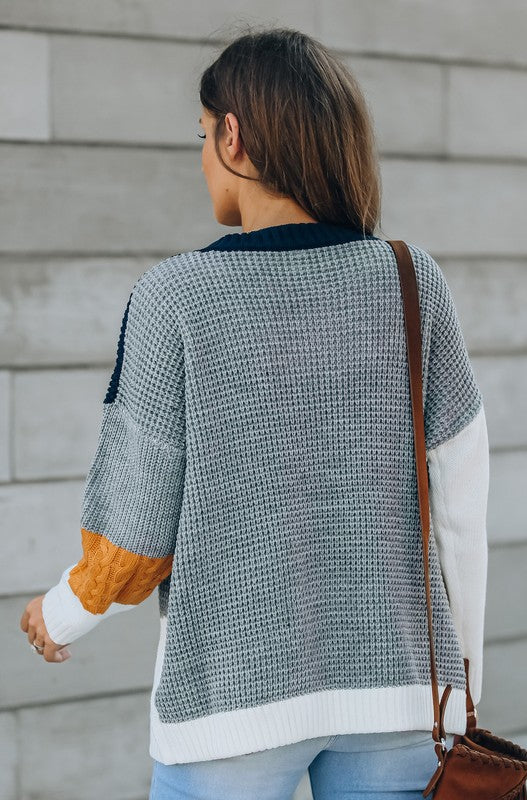 Multi Colorblock Sweater