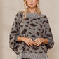 Animal Print Reversible Oversized Top