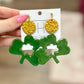 Hart Designs Gold Shamrock Earrings
