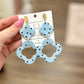 Hart Designs Blue Polka Dot Drop Earrings