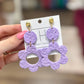 Hart Designs Purple Flower Earrings