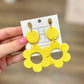 Hart Designs Yellow Flower Earrings