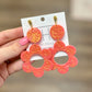 Hart Designs Coral Shimmer Flower Earrings