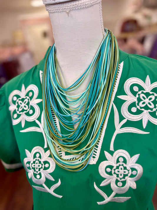 Hart Designs Green Mix String Necklace
