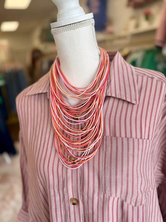 Hart Designs Coral Mix String Necklace