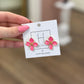 Hart Designs Pink Floral Stud Earrings