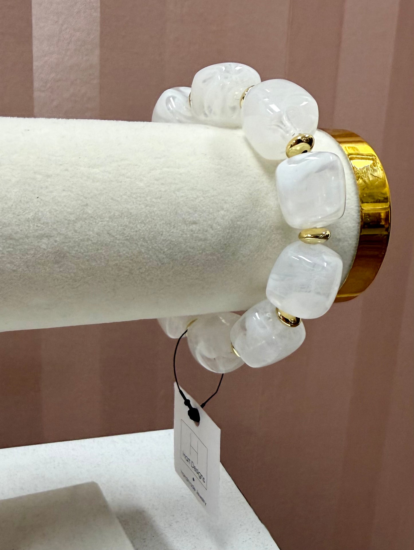 Hart Designs Clear Marble Bead Bracelet