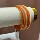Hart Designs Orange & Gold Bangle Set