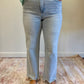 Light Wash High Rise Slim Wide Leg Jeans