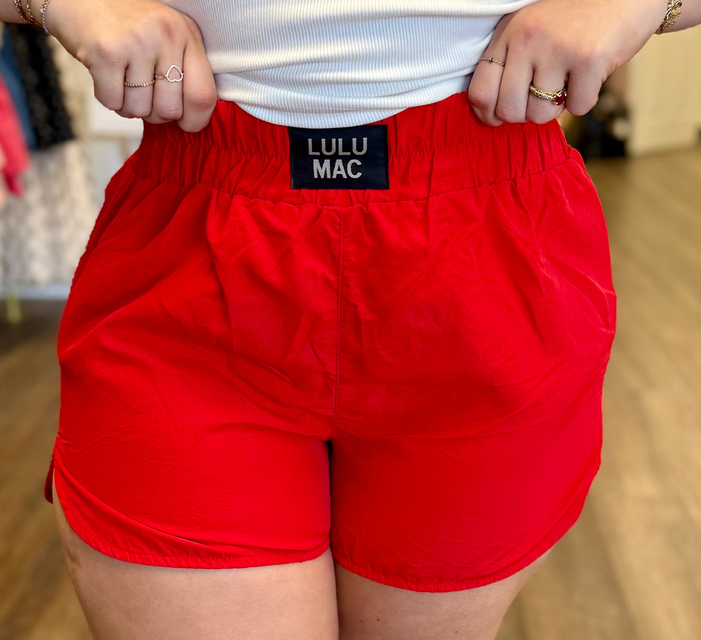 Lulu Mac Red Shorts