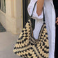 Black Crochet Buckle Shoulder Bag
