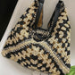 Black Crochet Buckle Shoulder Bag
