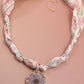 Floral Charm Scarf Interchangeable Necklace
