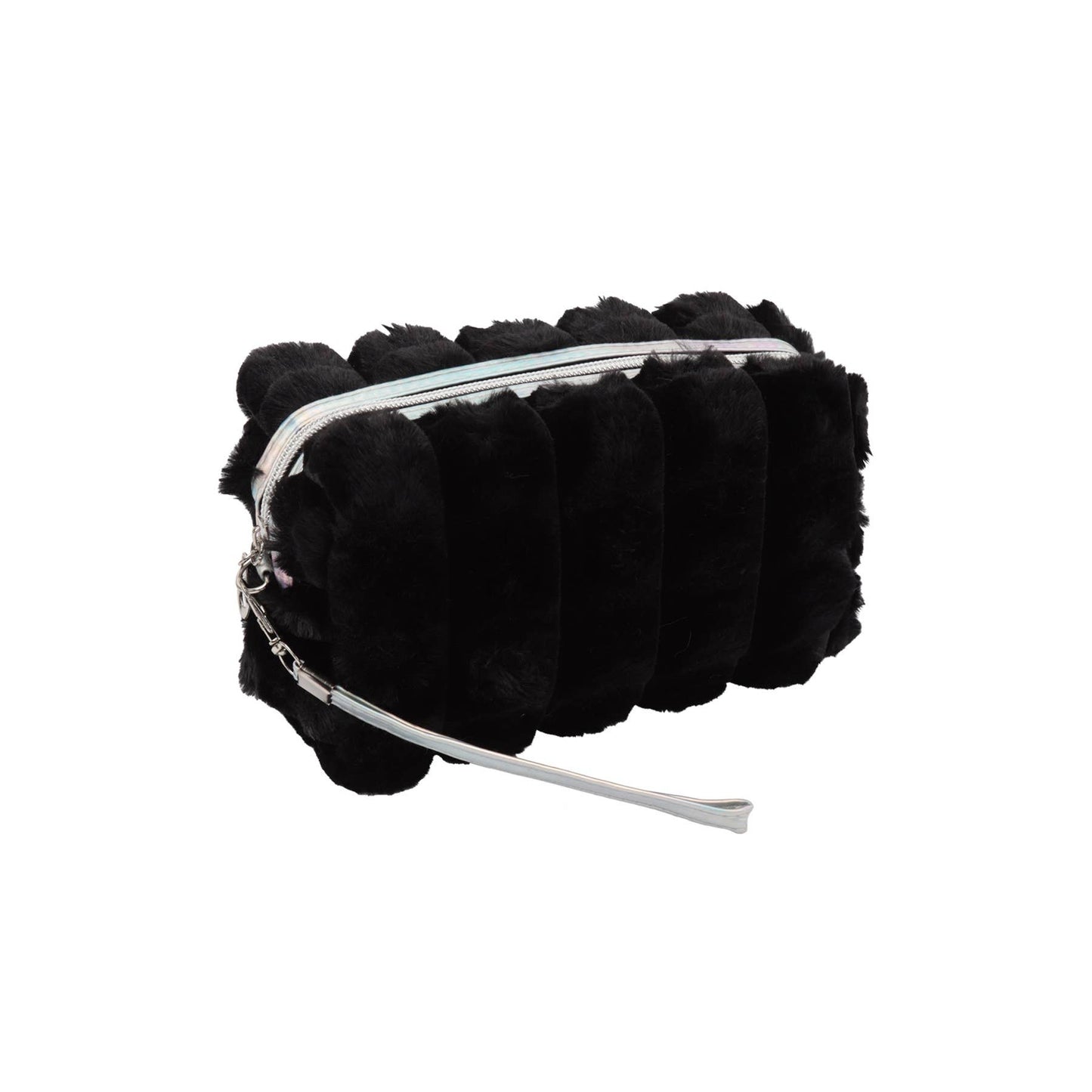 Faux Fur Quilted Cosmetic Pouch (Various)