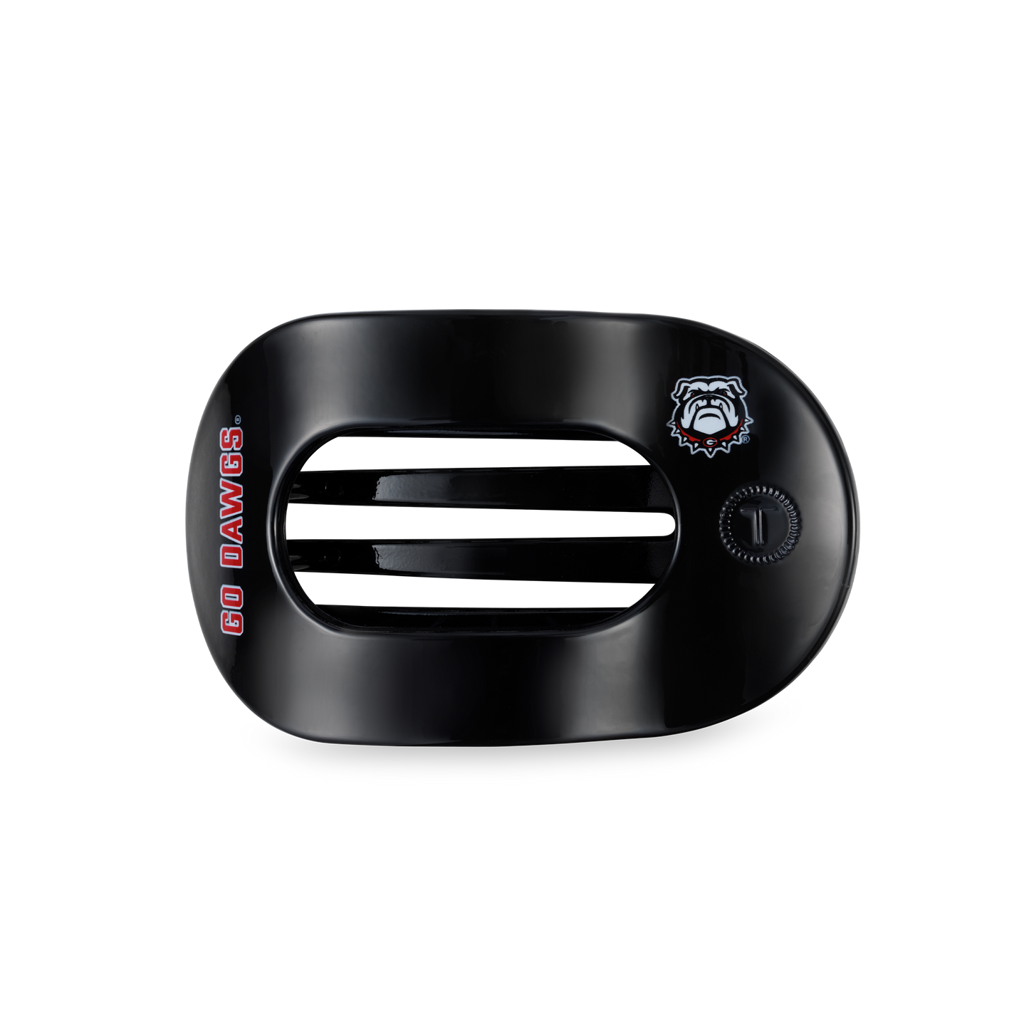 Flat Round Hair Clip | Medium | Go Dawgs!