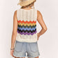 Rainbow Crochet Tank Top