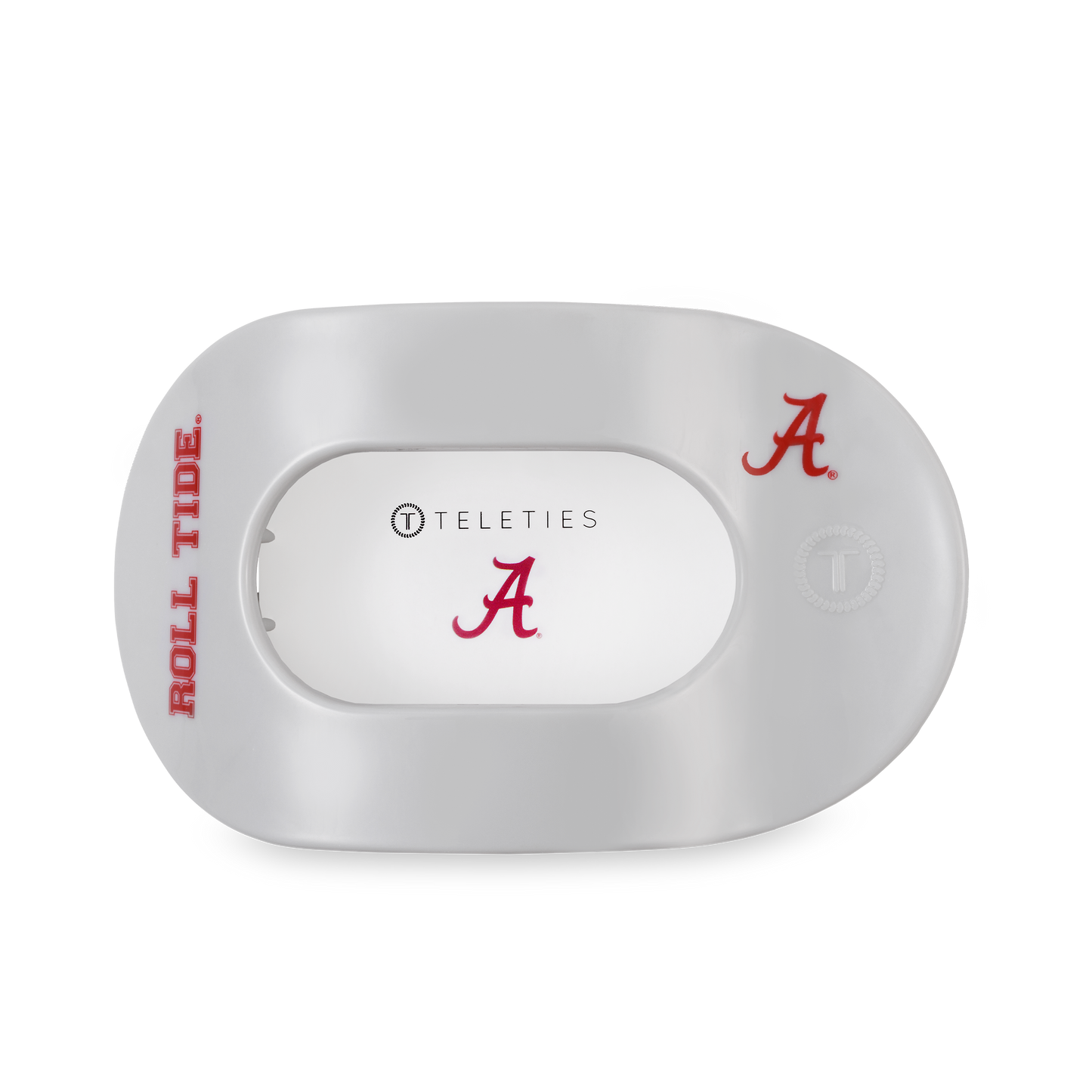 Flat Round Hair Clip | Large | Roll Tide!