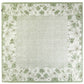 Olive Vintage Floral Silky Square Scarf