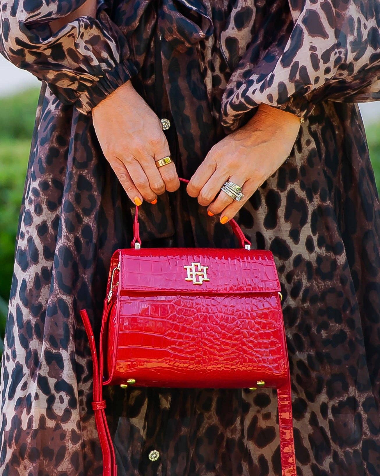 Red Patent Vivienne Handbag
