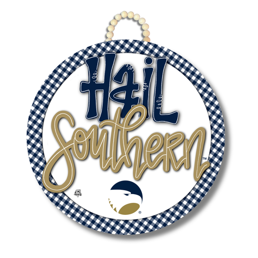 Hail Southern Circle Door Hanger