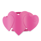 Flat Hair Clip | Large | Pink Heart to Heart