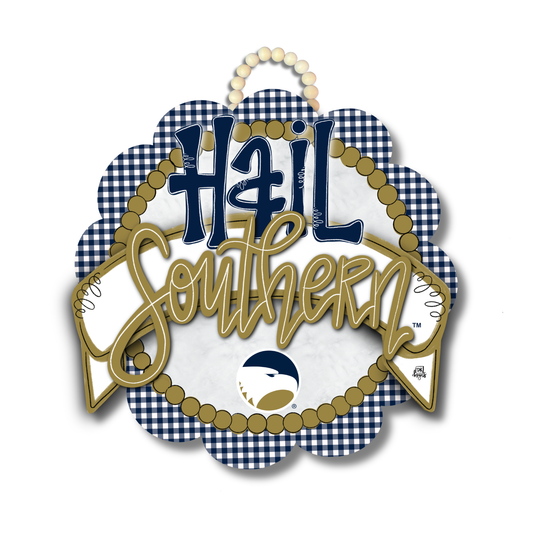 Hail Southern Scallop Door Hanger