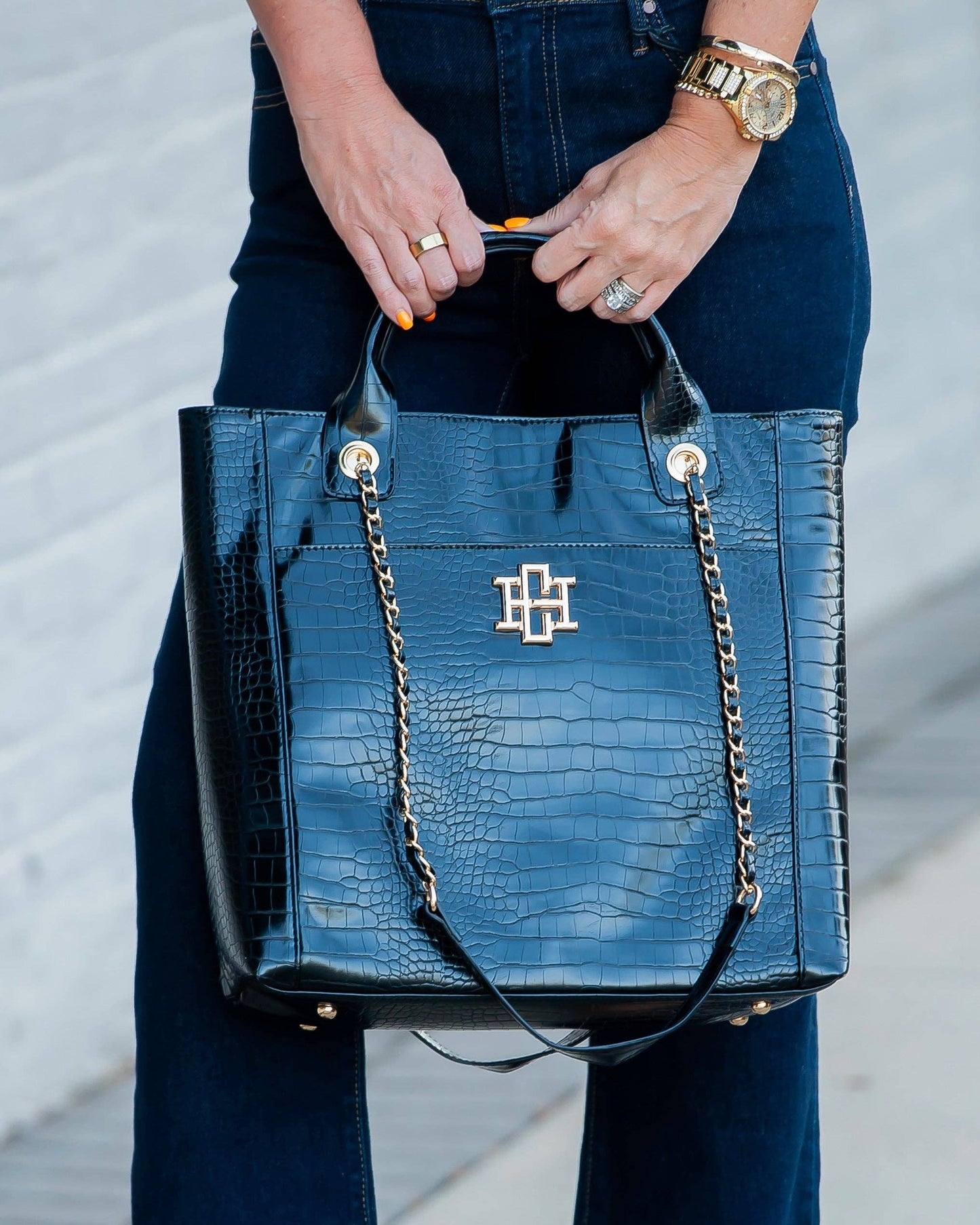 Black Kinzley Tote