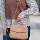 Latte S VQ Sinclair Quilted Crossbody