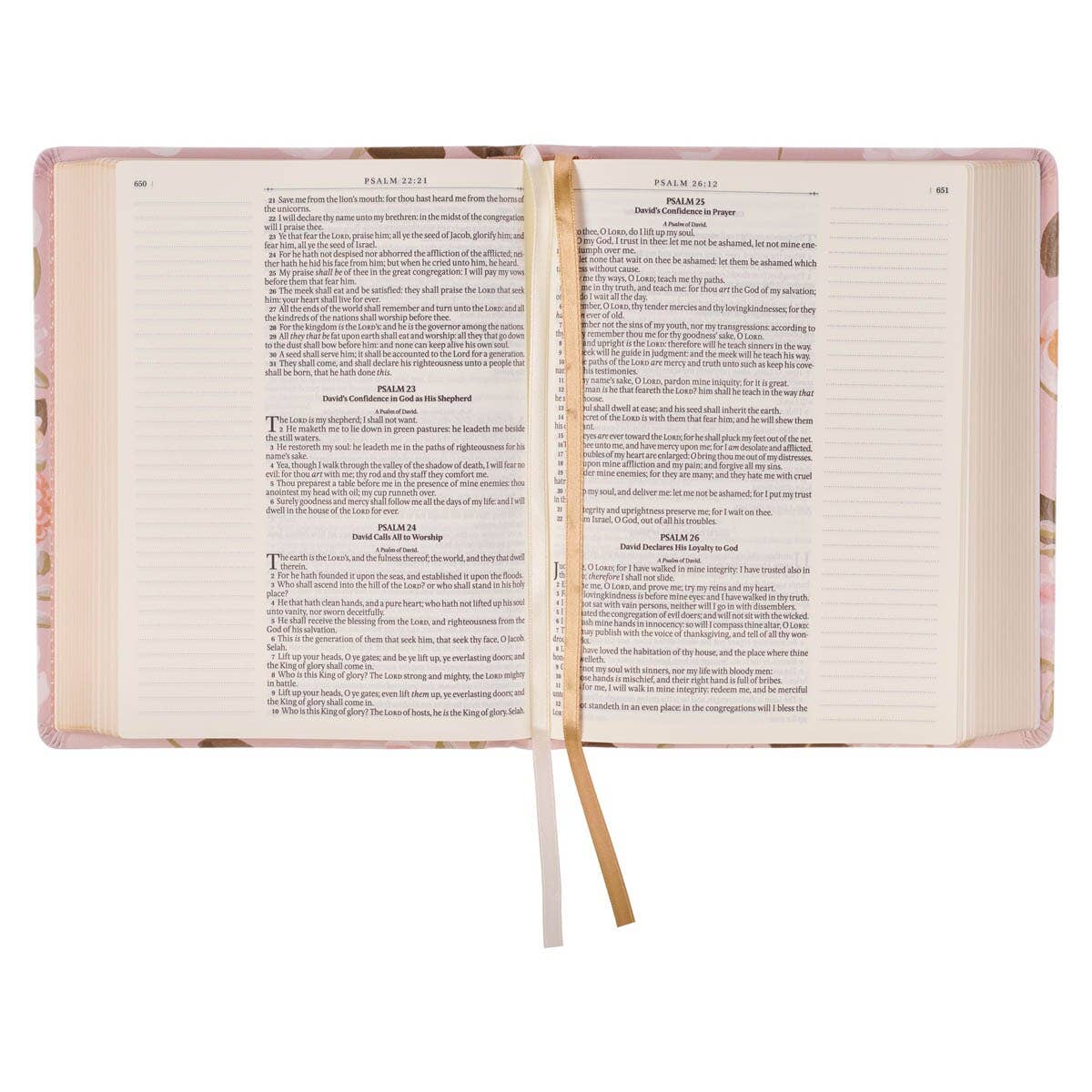 KJV Notetaking Bible Faux Leather Strength&Dignity Prov 31:25