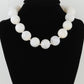 Ivory Marble Stone Beaded Necklace
