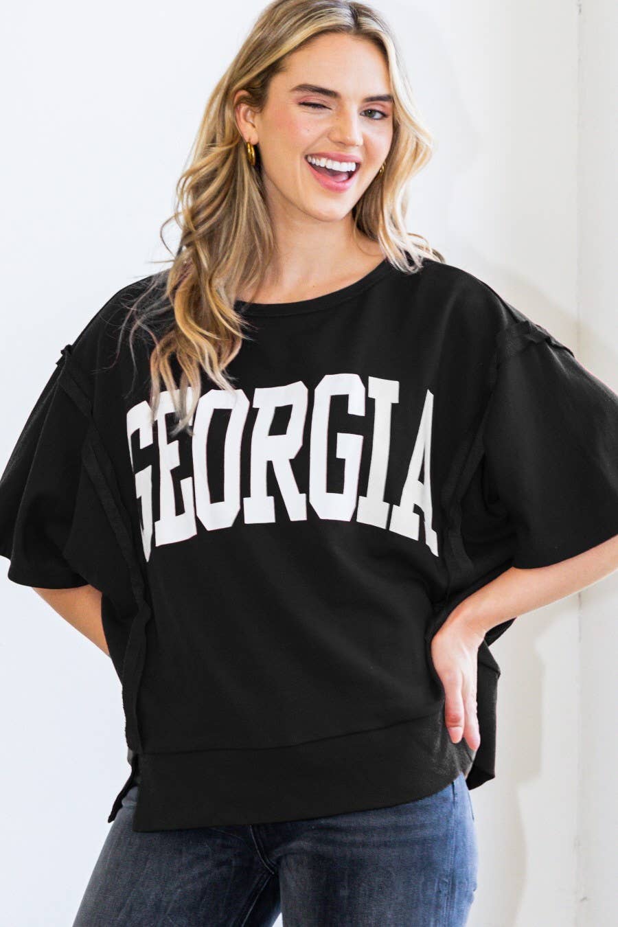 GA Oversized Pullover Top