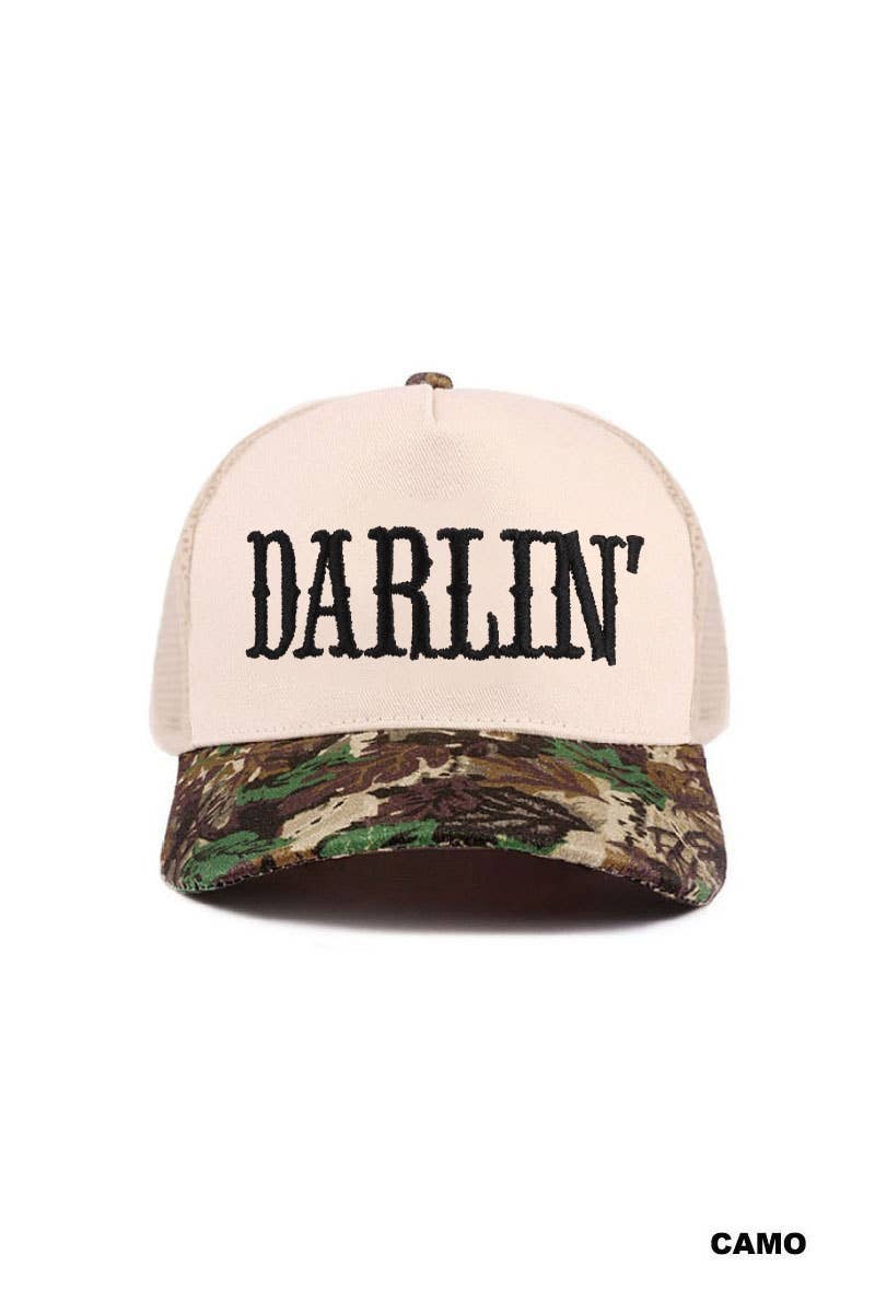 Camo Darlin’ Two Tone Mesh Snapback Hat