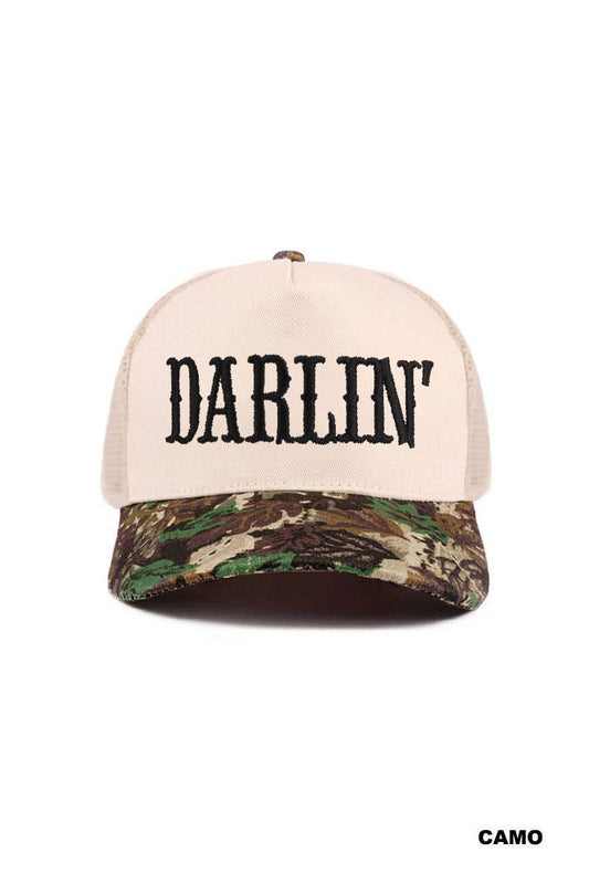 Camo Darlin’ Two Tone Mesh Snapback Hat