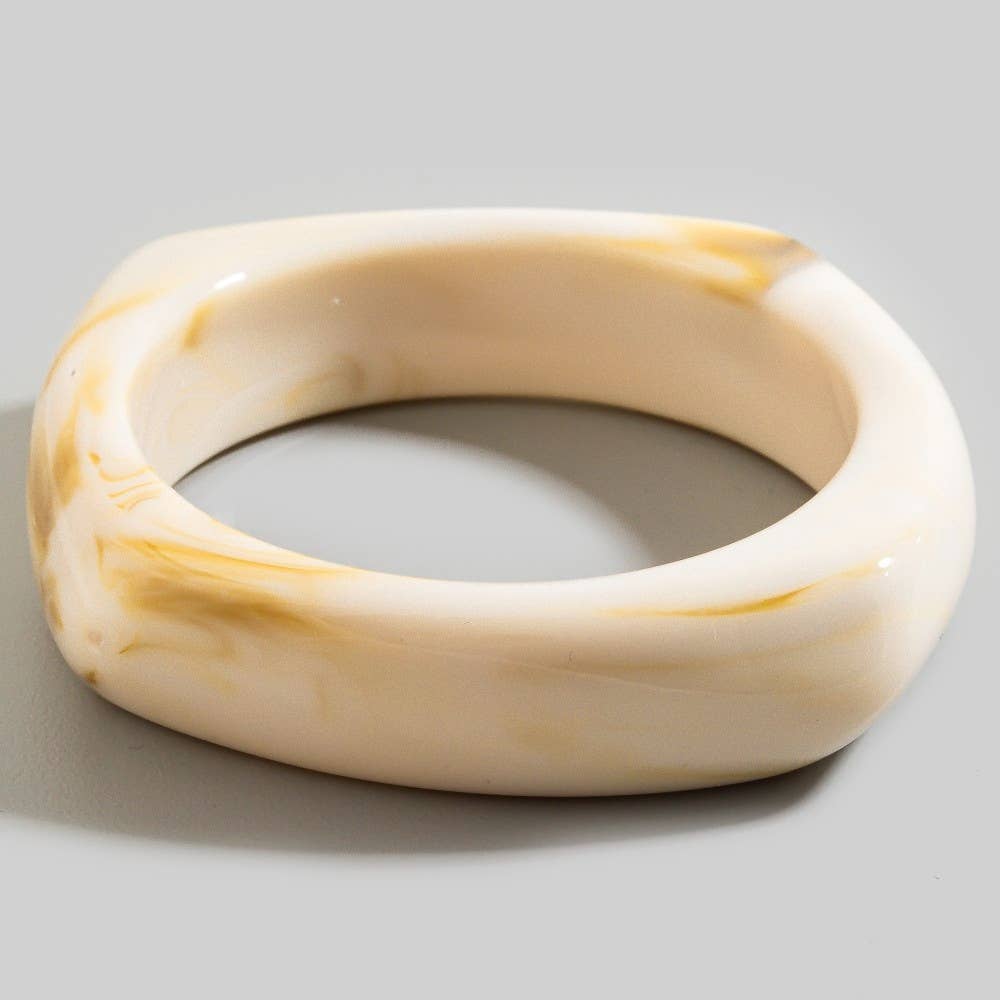 Chunky Acrylic Bangle Bracelet Set