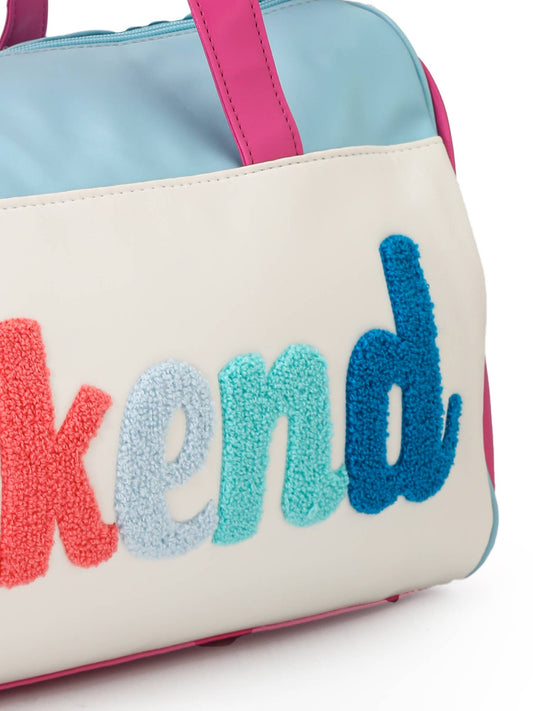 Weekend Embroidery Duffel Bag